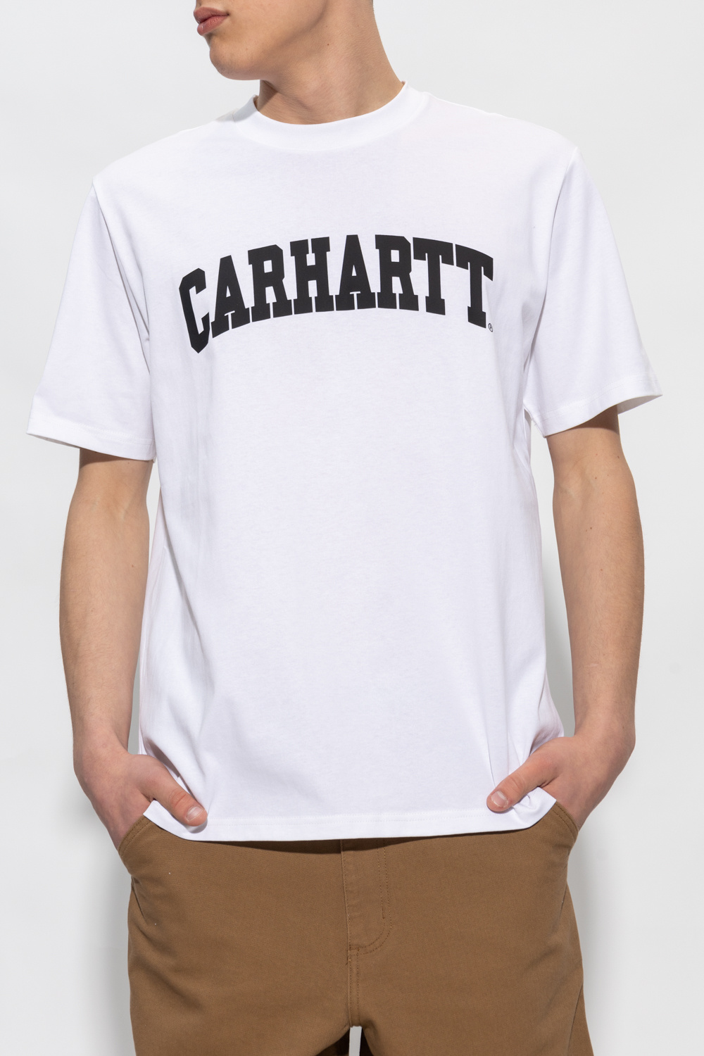 White T - shirt with logo Carhartt WIP